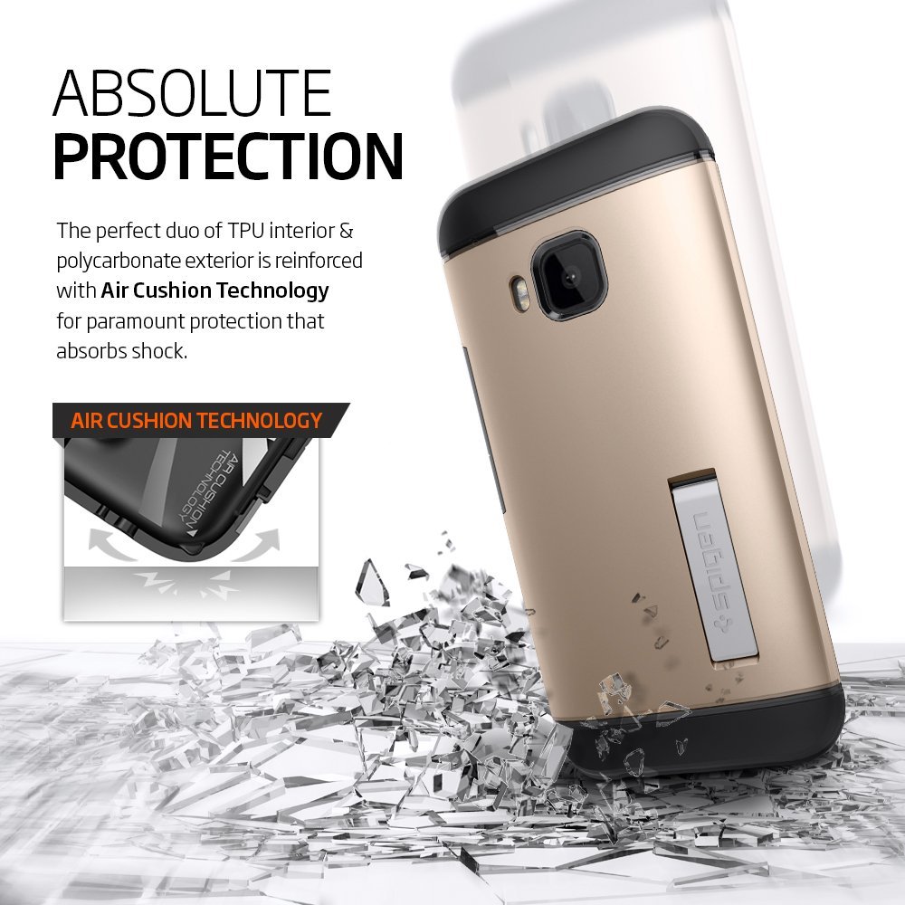 Spigen
SPIGEN SlimArmor Skal till HTC One M9 - Guld