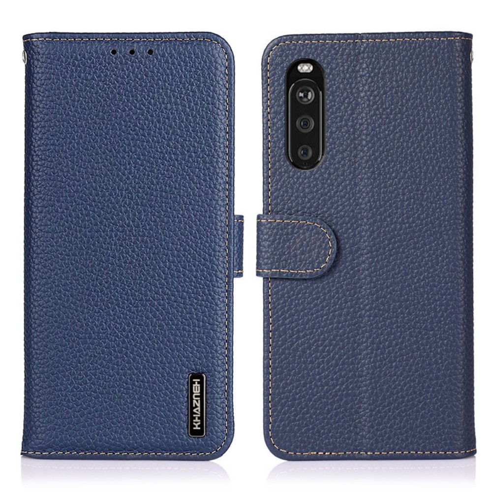 KHAZNEH
KHAZNEH - Äkta läder Plånboksfodral Sony Xperia 10 III - Blå