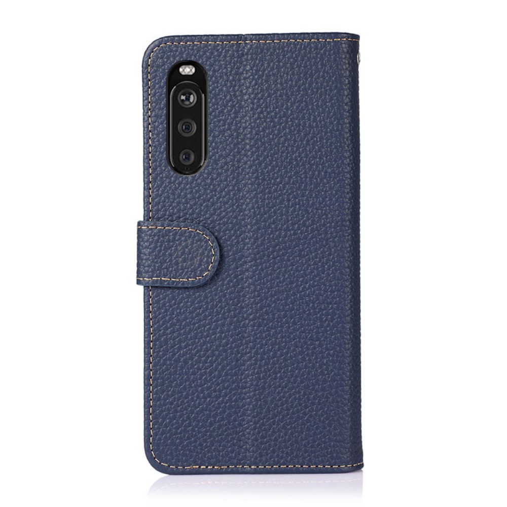 KHAZNEH
KHAZNEH - Äkta läder Plånboksfodral Sony Xperia 10 III - Blå