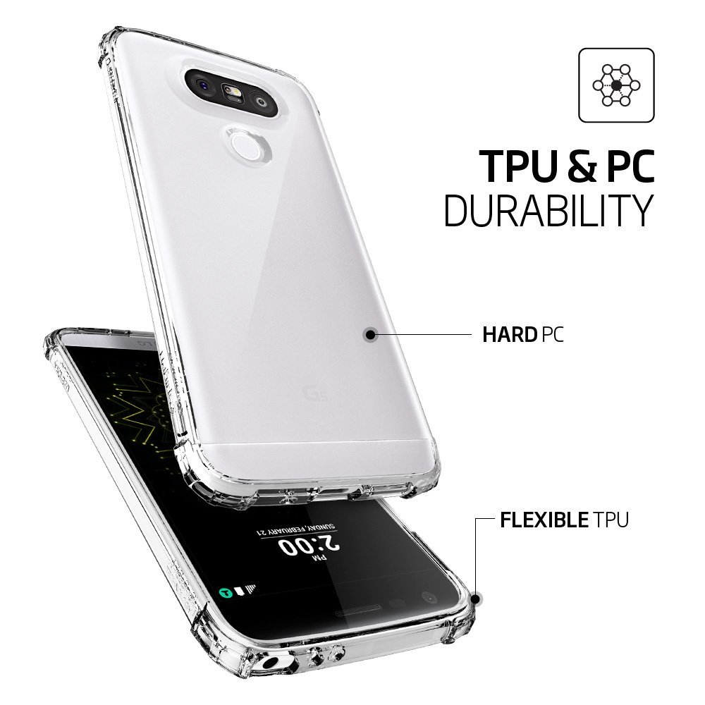 Spigen
SPIGEN Crystal Shell Skal till LG G5 - Clear