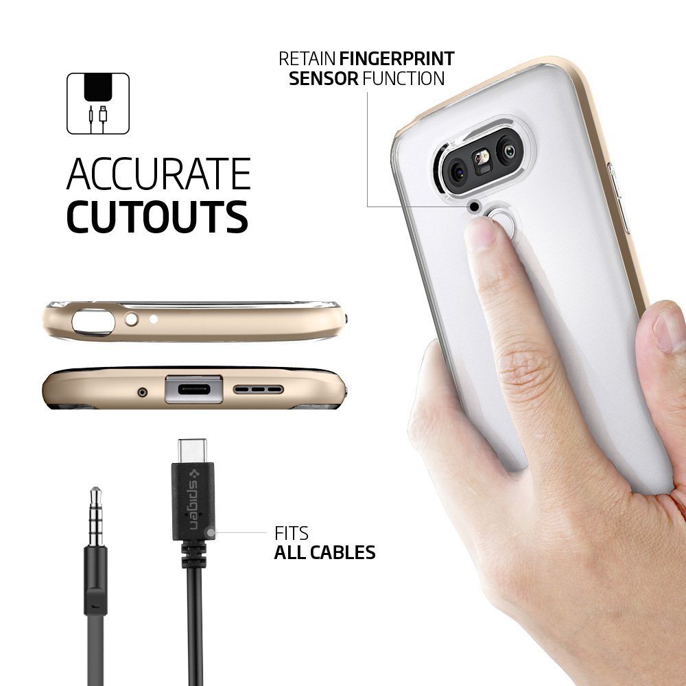Spigen
SPIGEN Neo Hybrid Crystal Skal till LG G5 - Gold
