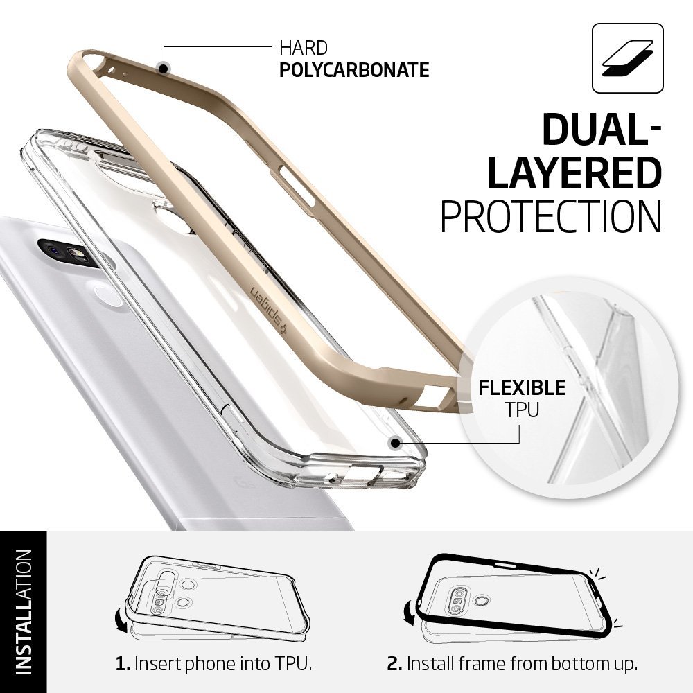 Spigen
SPIGEN Neo Hybrid Crystal Skal till LG G5 - Gold