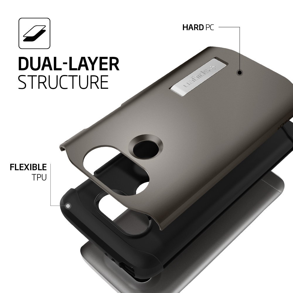 Spigen
SPIGEN Slim Armor Skal till LG G5 - Gunmetal