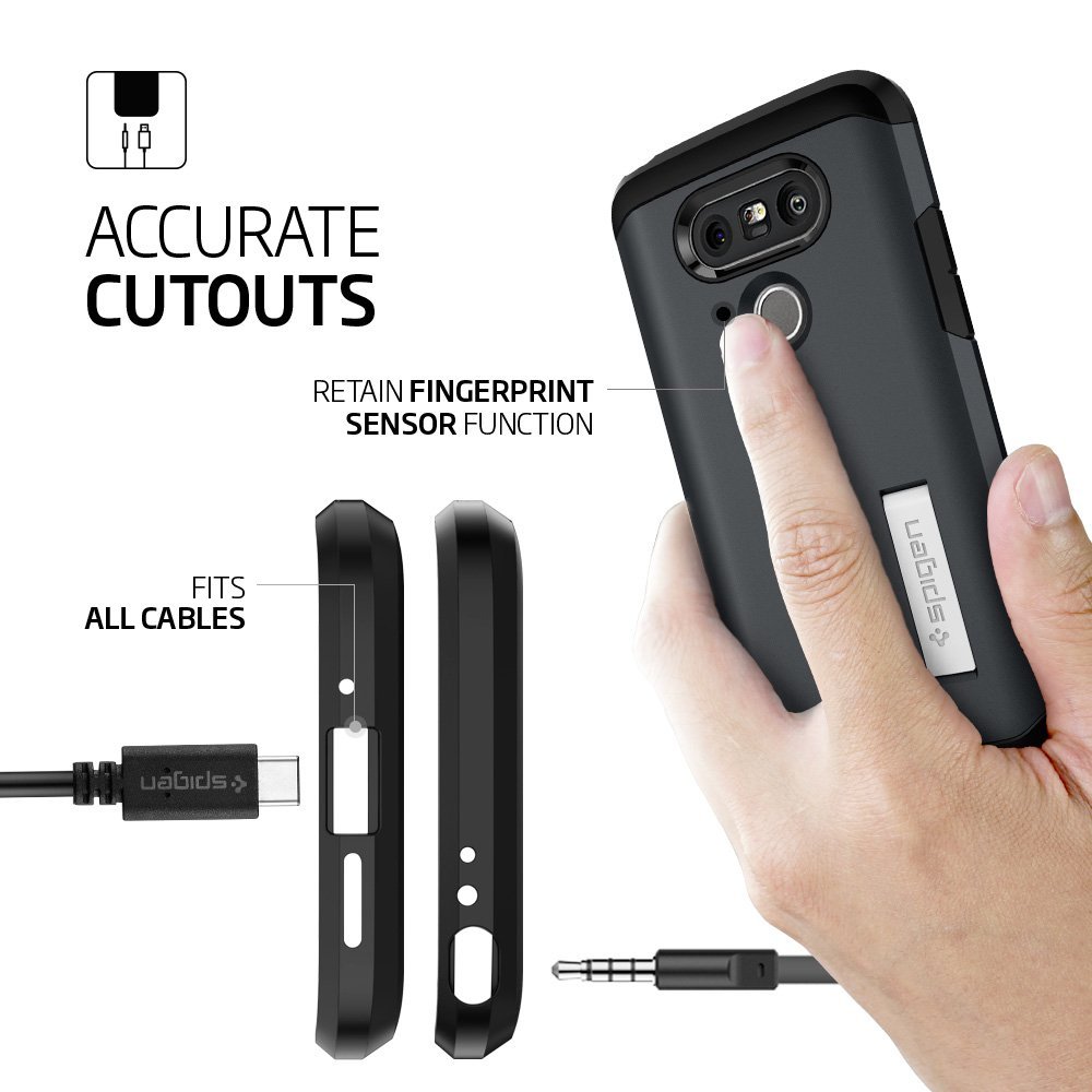 Spigen
SPIGEN Tough Armor Skal till LG G5 - Metal Slate