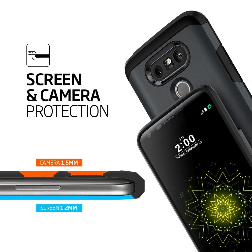 Spigen
SPIGEN Tough Armor Skal till LG G5 - Metal Slate