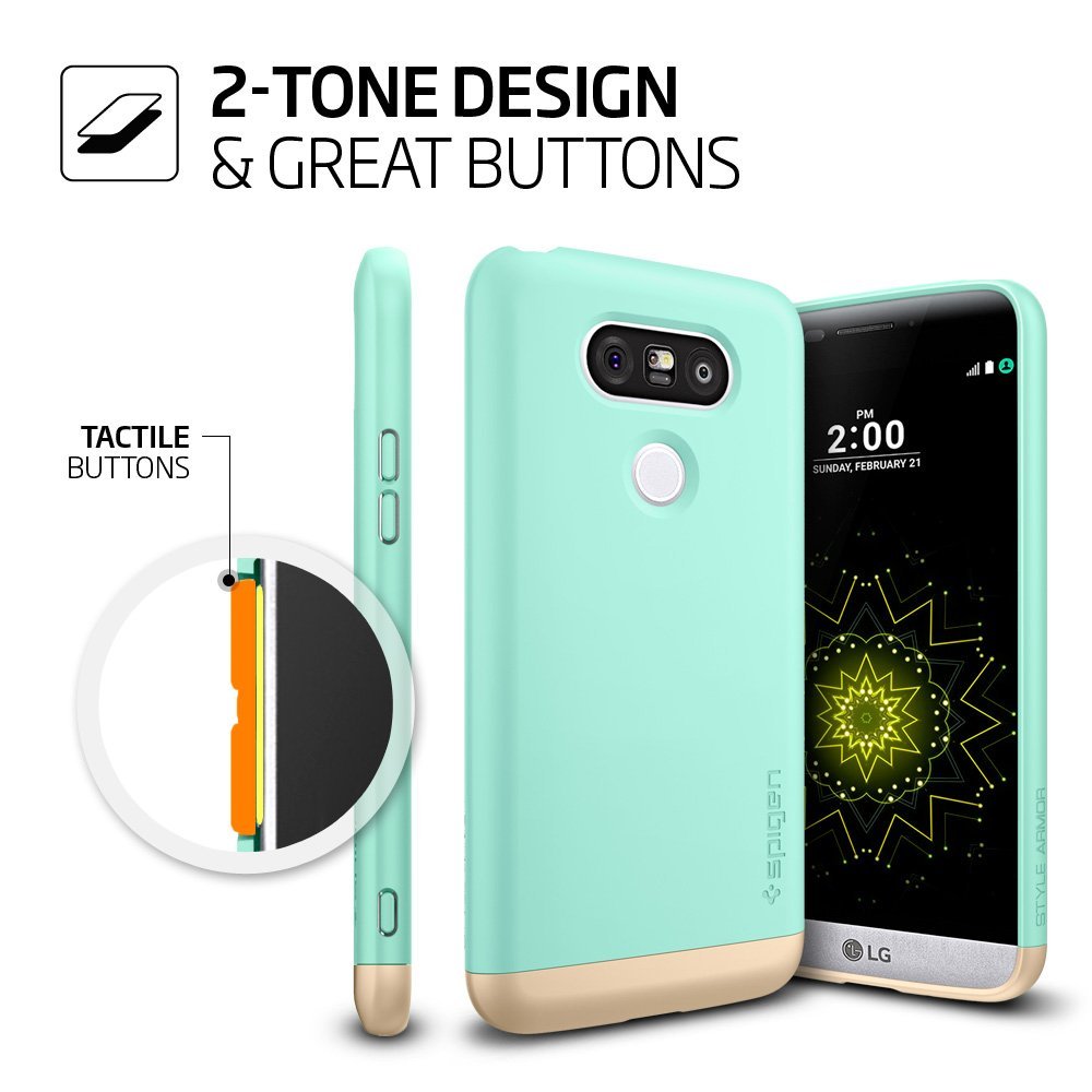 Spigen
SPIGEN Style Armor Skal till LG G5 - Mint