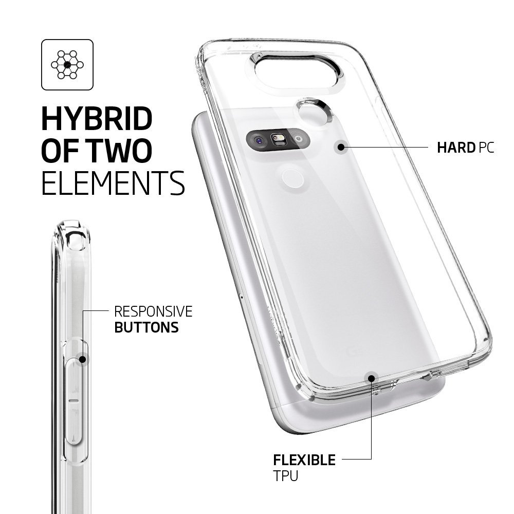 Spigen
SPIGEN Ultra Hybrid Skal till LG G5 - Clear