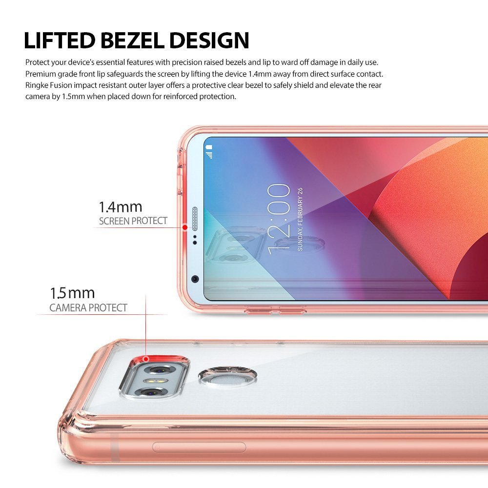 Rearth
Ringke Fusion Shock Absorption Skal till LG G6 - Rose Gold