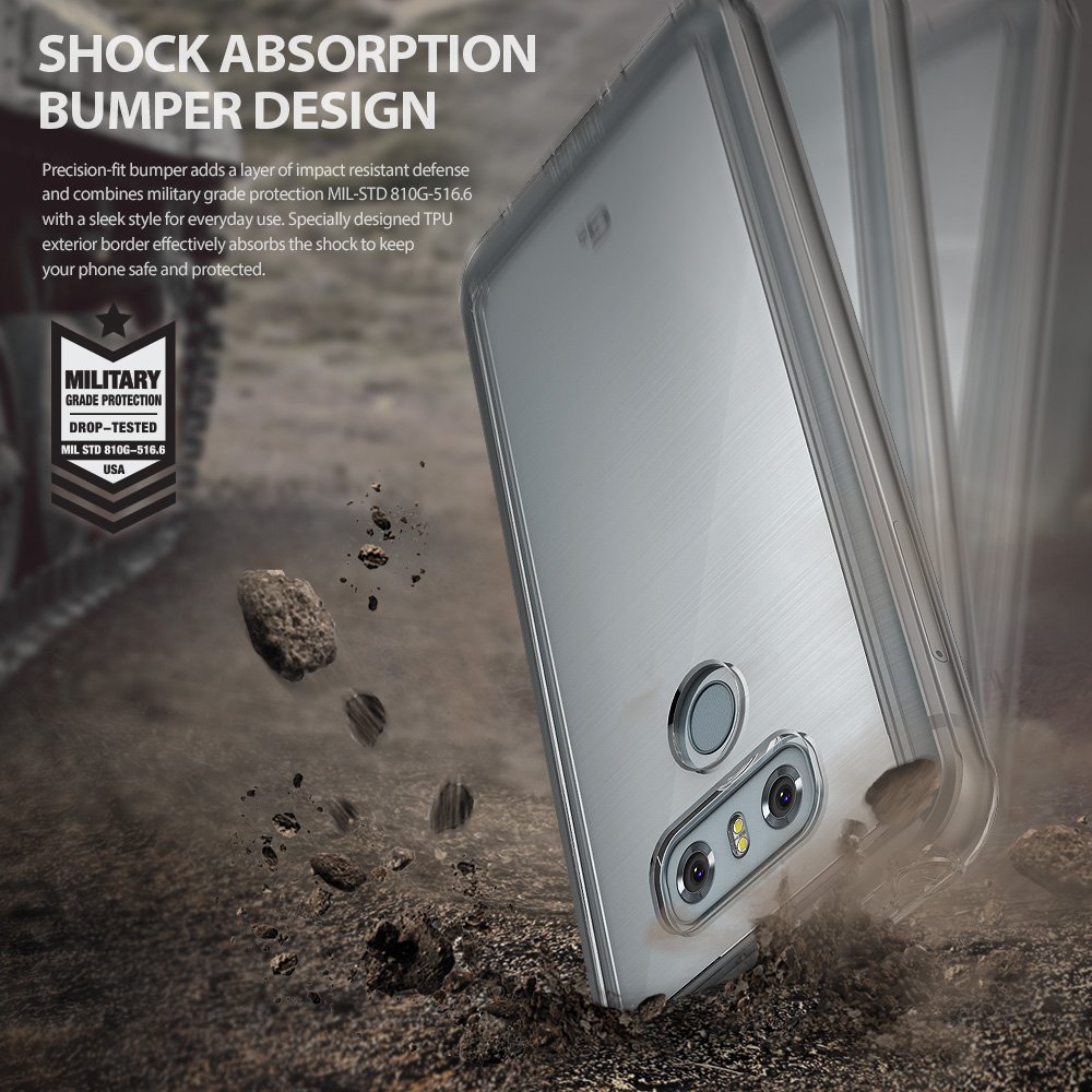 Rearth Ringke Fusion Shock Absorption Skal till LG G6 - Rose Gold 