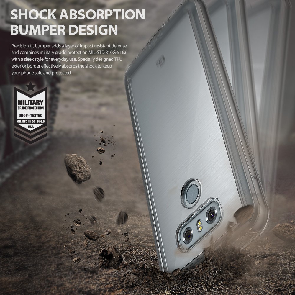 Rearth
Ringke Fusion Shock Absorption Skal till LG G6 - Rose Gold