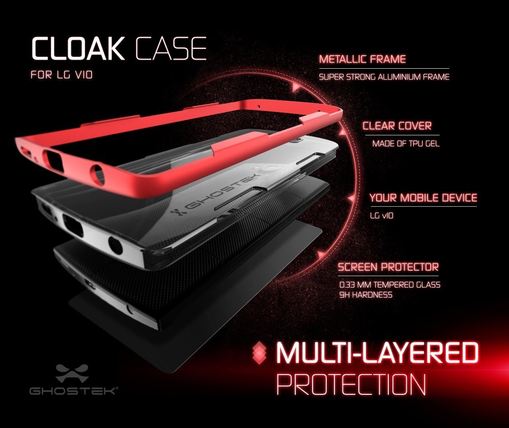 Ghostek
Ghostek Cloak Skal till LG V10 - Röd