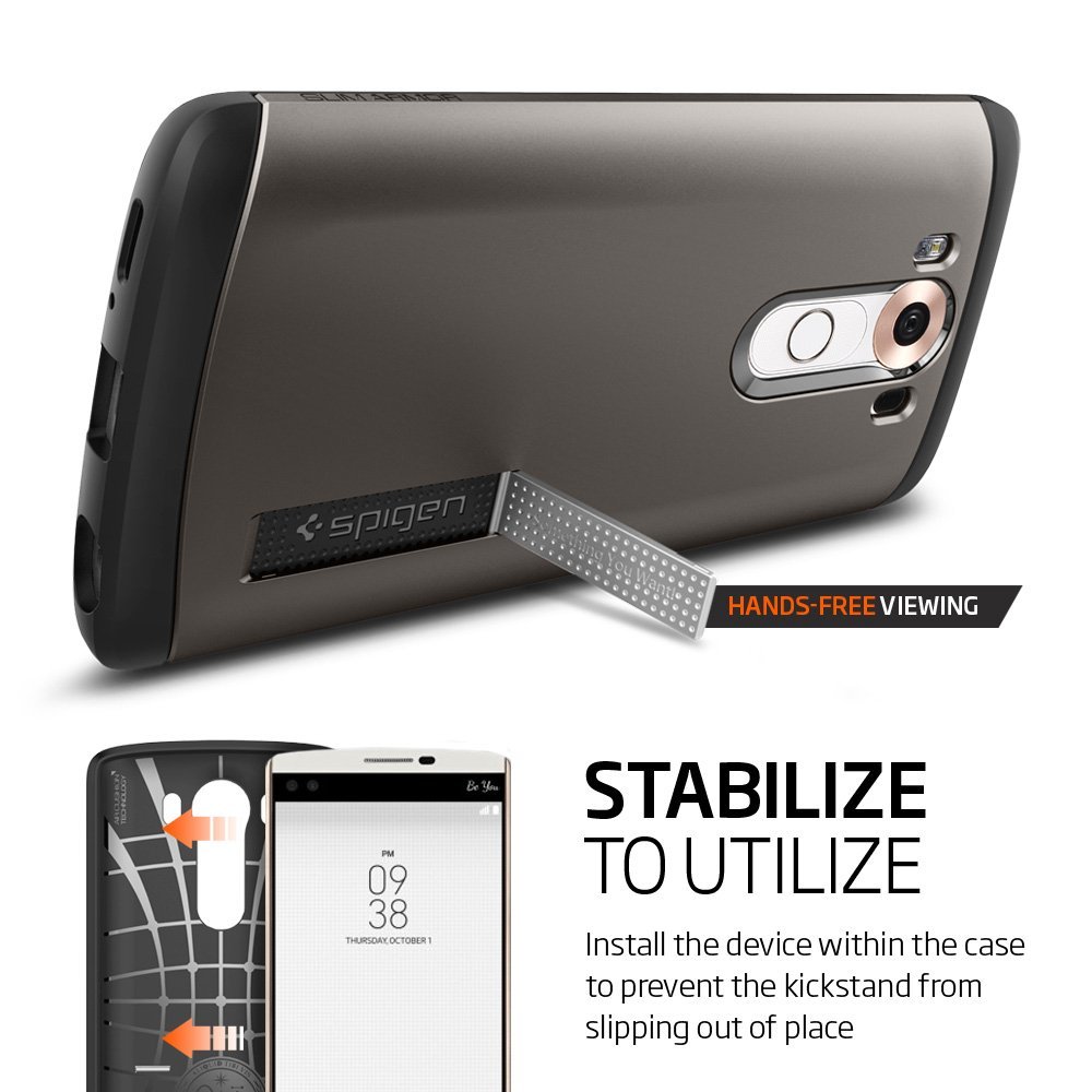 Spigen
SPIGEN Slim Armor Skal till LG V10 - Gunmetal