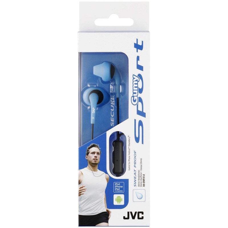 UTGÅTT
JVC Hörlur ENR15 Sport Mic In-Ear - Blå