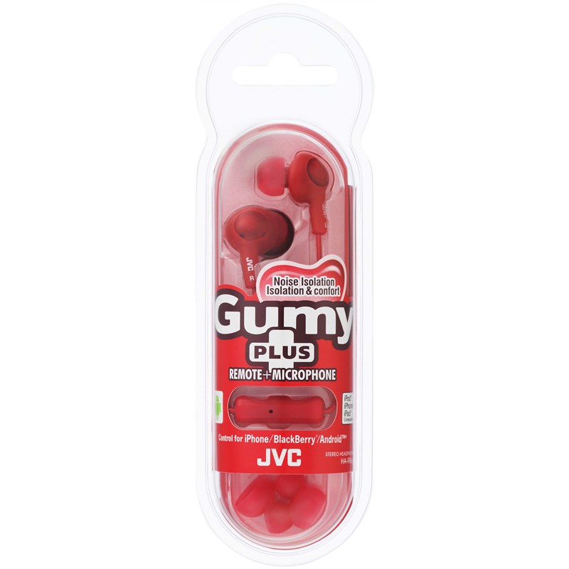 UTGÅTT
JVC Hörlur FR6 Gumy Plus Mic - Röd
