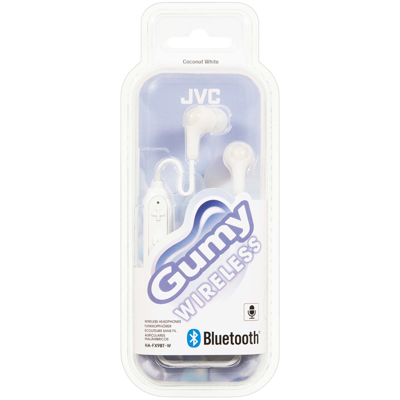 JVC - JVC Hörlur FX9BT Gumy In-Ear Trådlös Mic - Vit