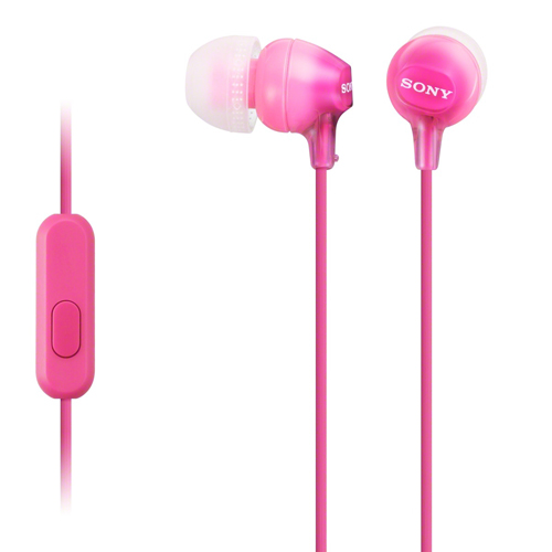 Sony - Sony Headset in-ear MDR-EX15AP Rosa