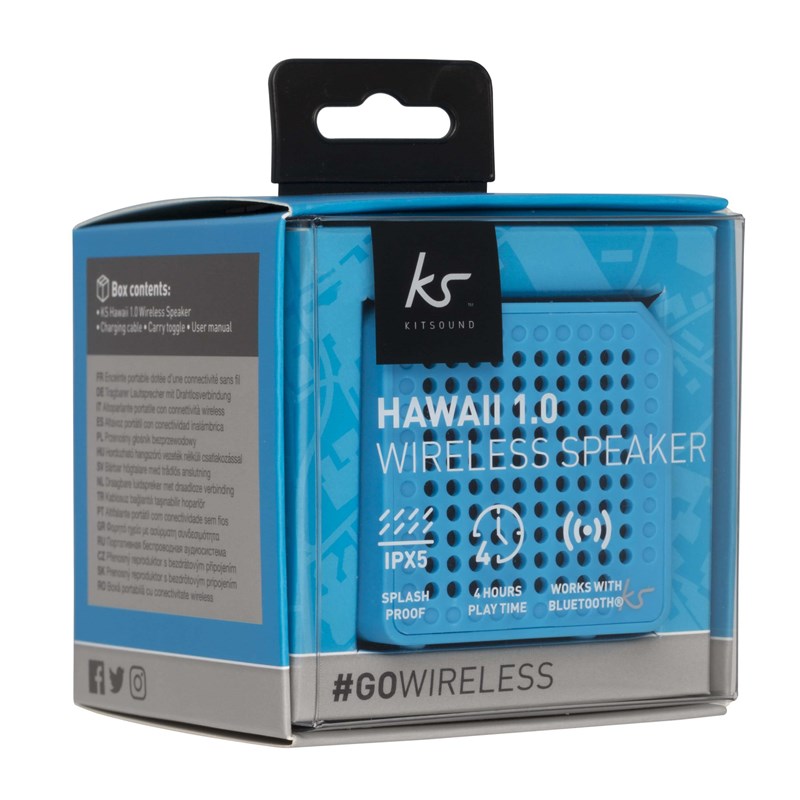 UTGÅTT
Kitsound Högtalare Hawaii 1.0 Trådlös - Blå