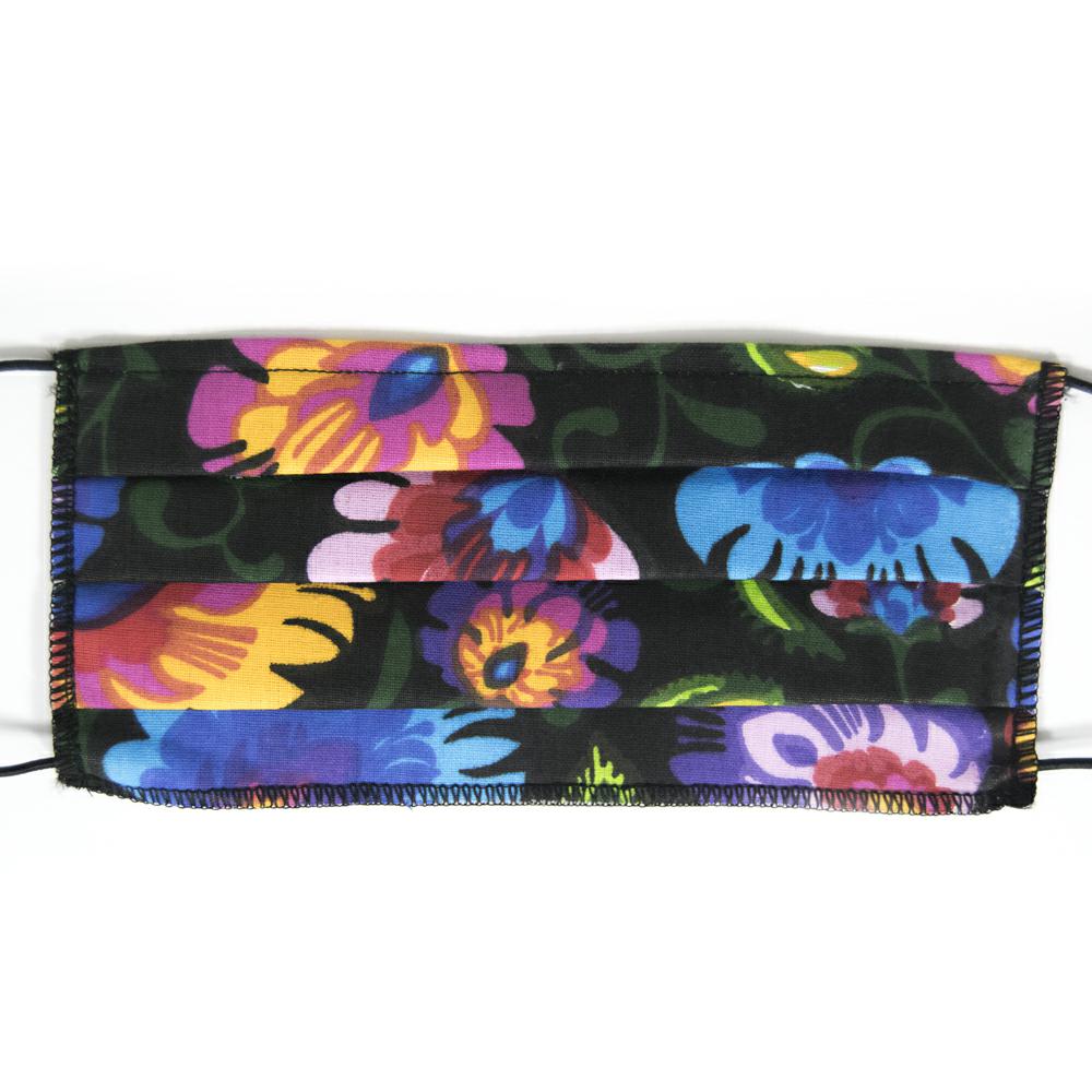 Tvättbart Munskydd Mörkt Blommönster 1-Pack