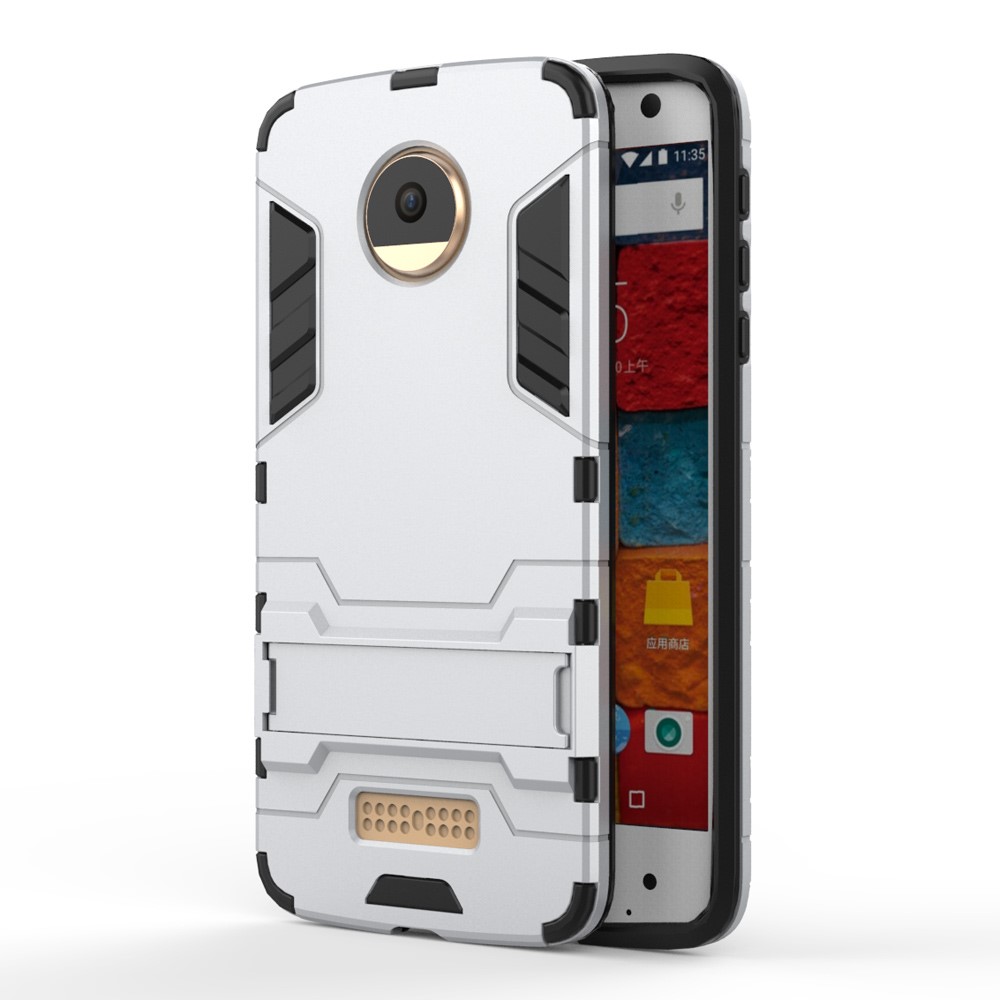 UTGÅTT - Hybrid Mobilskal Motorola Moto Z - Silver