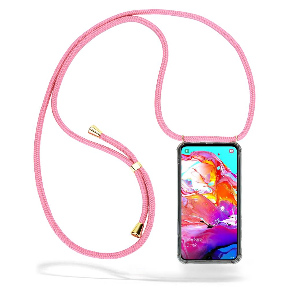 CoveredGear-Necklace CoveredGear Necklace Case Samsung Galaxy A70 - Pink Cord 