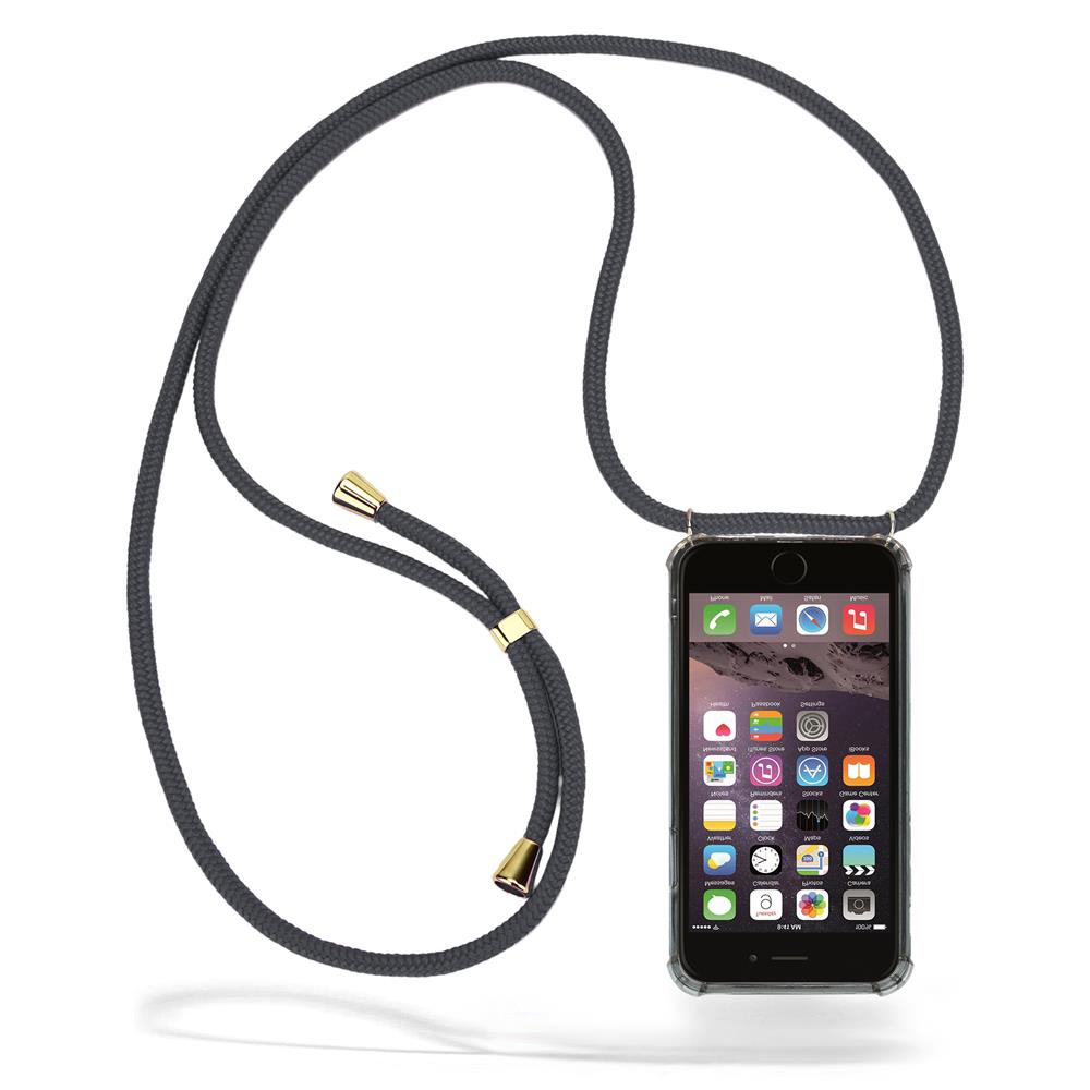 CoveredGear-Necklace - Boom iPhone 6/6S mobilhalsband skal - Grey Cord