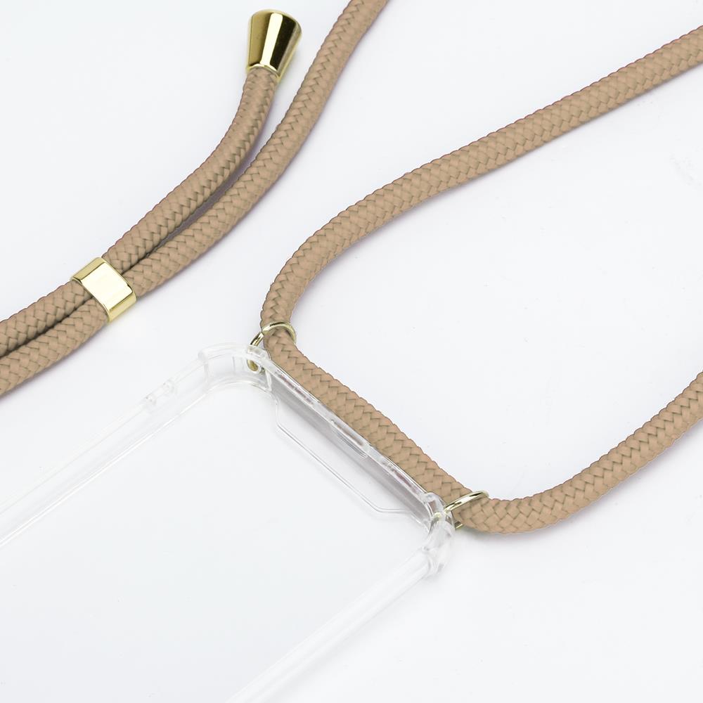 CoveredGear-Necklace CoveredGear halsbandsskal iPhone 7 Plus & iPhone 8 Plus - Beige Cord 
