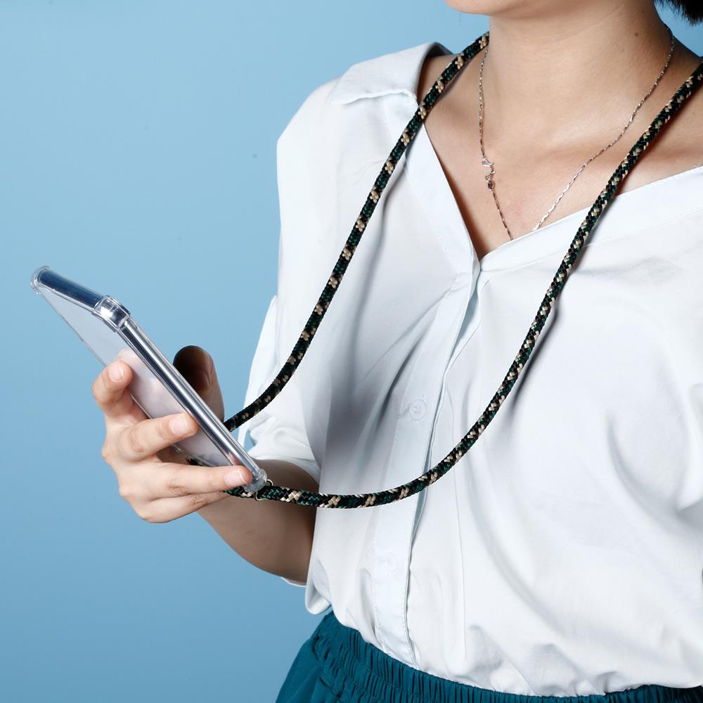 CoveredGear-Necklace - Boom Huawei P30 mobilhalsband skal - Green Camo Cord