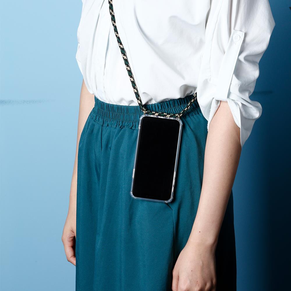 CoveredGear-Necklace - Boom Huawei P30 mobilhalsband skal - Green Camo Cord