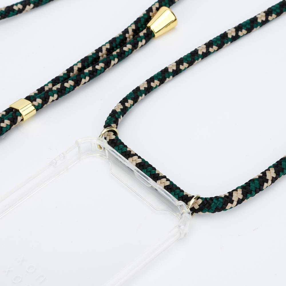 CoveredGear-Necklace CoveredGear Necklace Case iPhone 7/8/SE 2020 - Green Camo Cord 