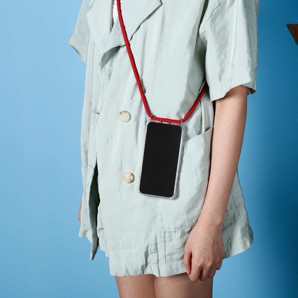 CoveredGear-Necklace - Boom iPhone Xs Max skal med mobilhalsband- Maroon Cord