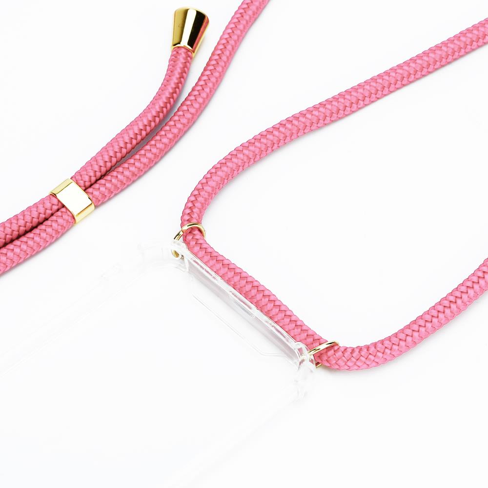 CoveredGear-Necklace - Boom iPhone Xs Max skal med mobilhalsband- Pink Cord