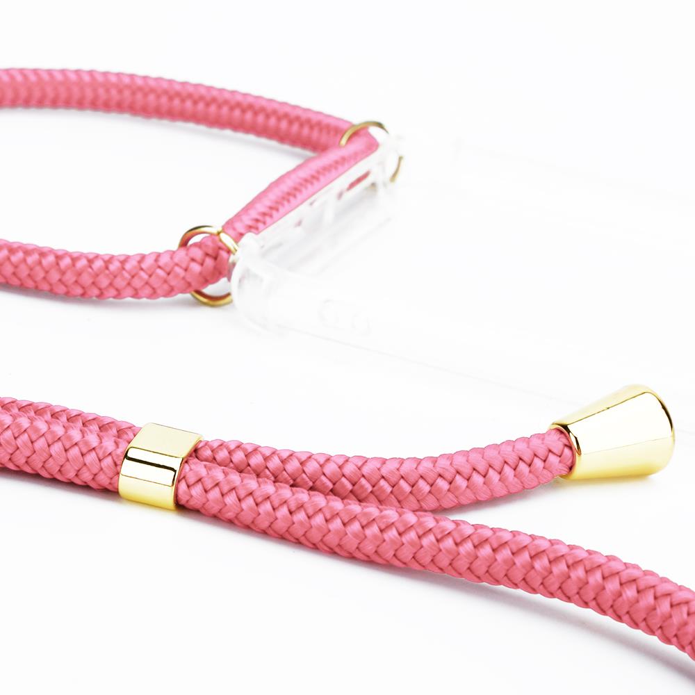 CoveredGear-Necklace - Boom iPhone XR skal med mobilhalsband- Pink Cord