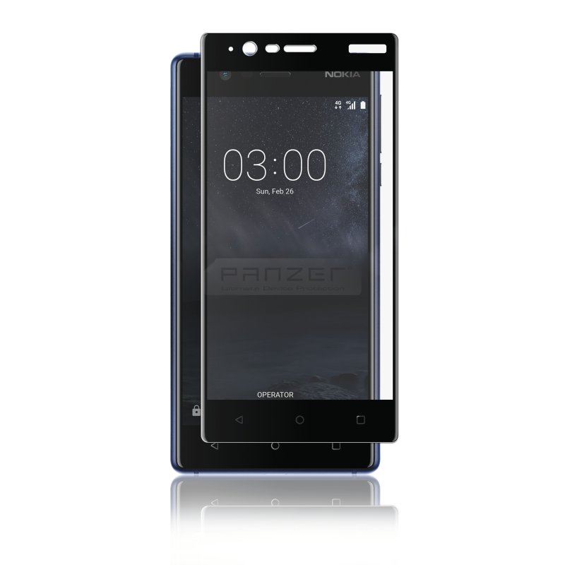 Panzer
Panzer Nokia 3, Full-Fit Glass, Svart