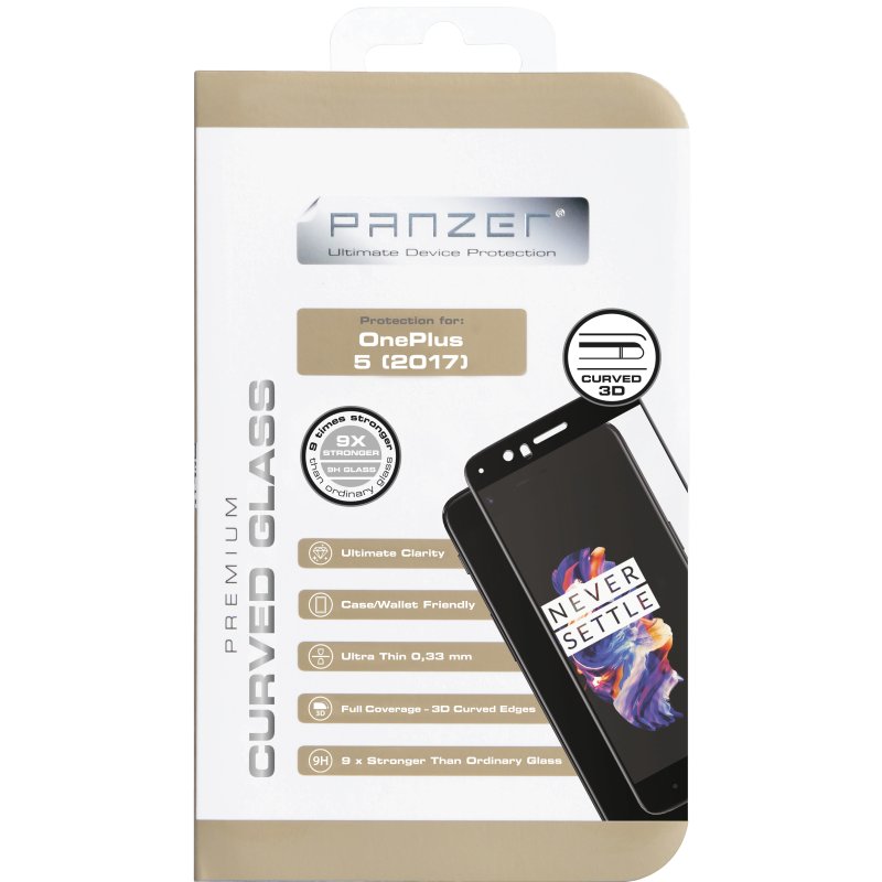 Panzer
Panzer One Plus 5 2017, Curved Glass, Svart