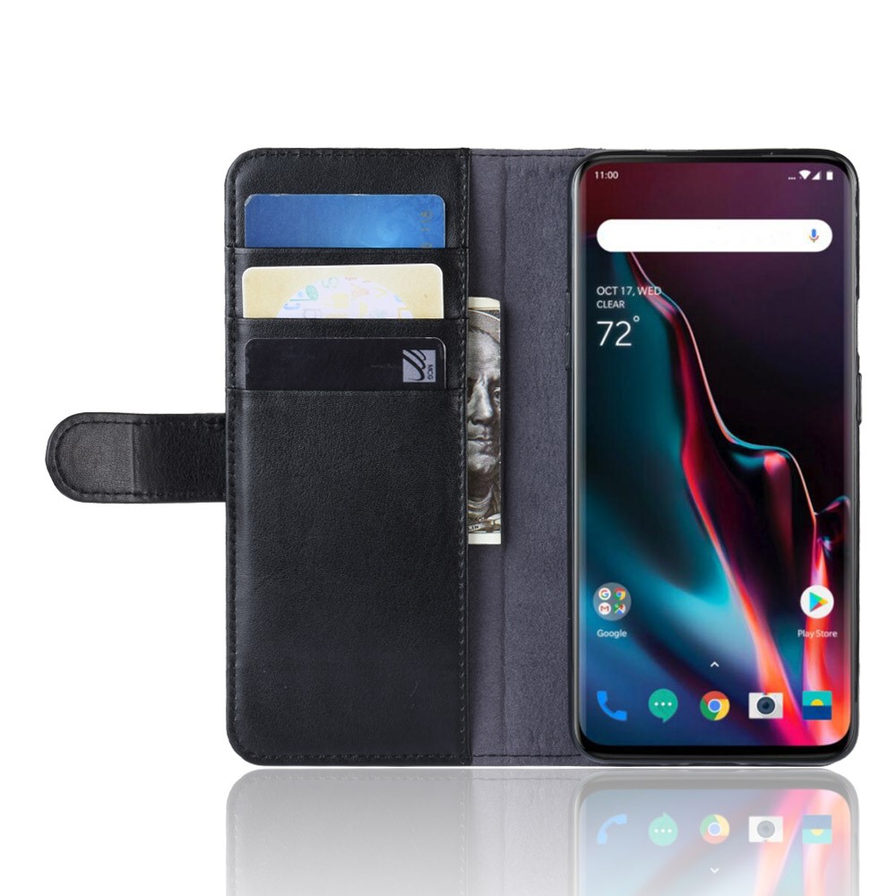 UTGÅTT
Genuine Split Plånboksfodral till Oneplus 7 Pro - Svart