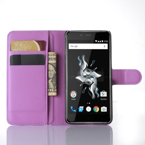 A-One Brand - Lychee Plånboksfodral till OnePlus X - Lila