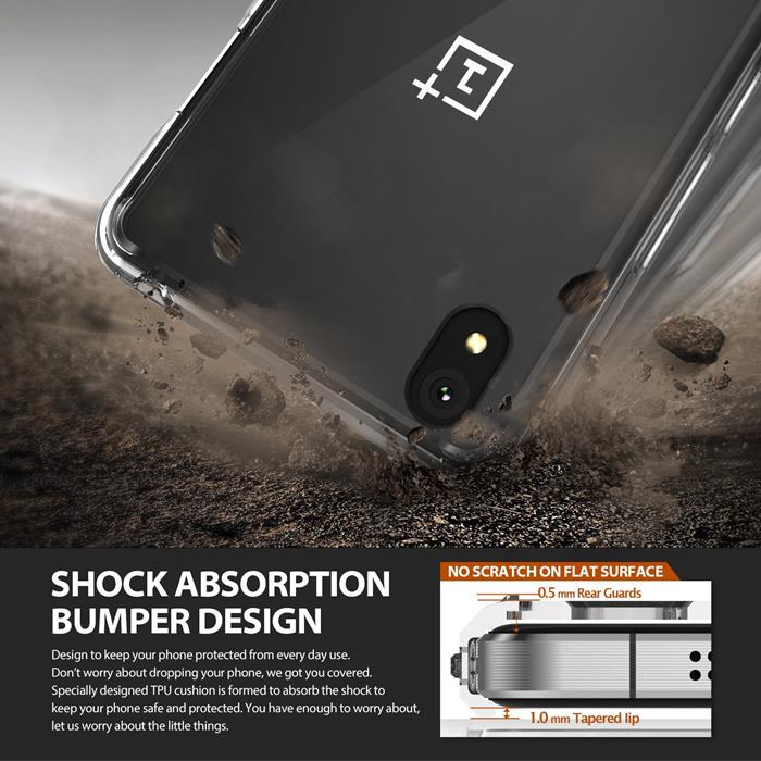 Rearth
Ringke Fusion Shock Absorption Skal till OnePlus X - Grå
