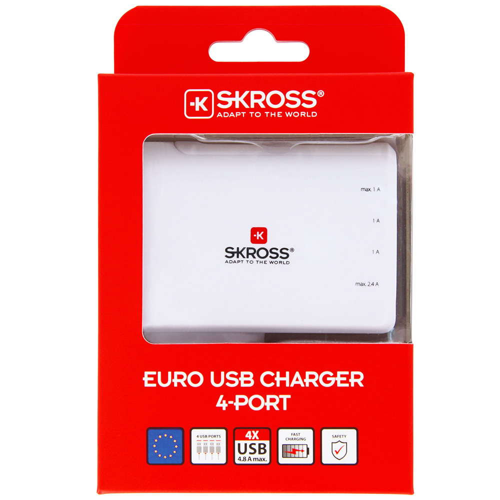 SKROSS
SKROSS 4-Port USB-laddare EU