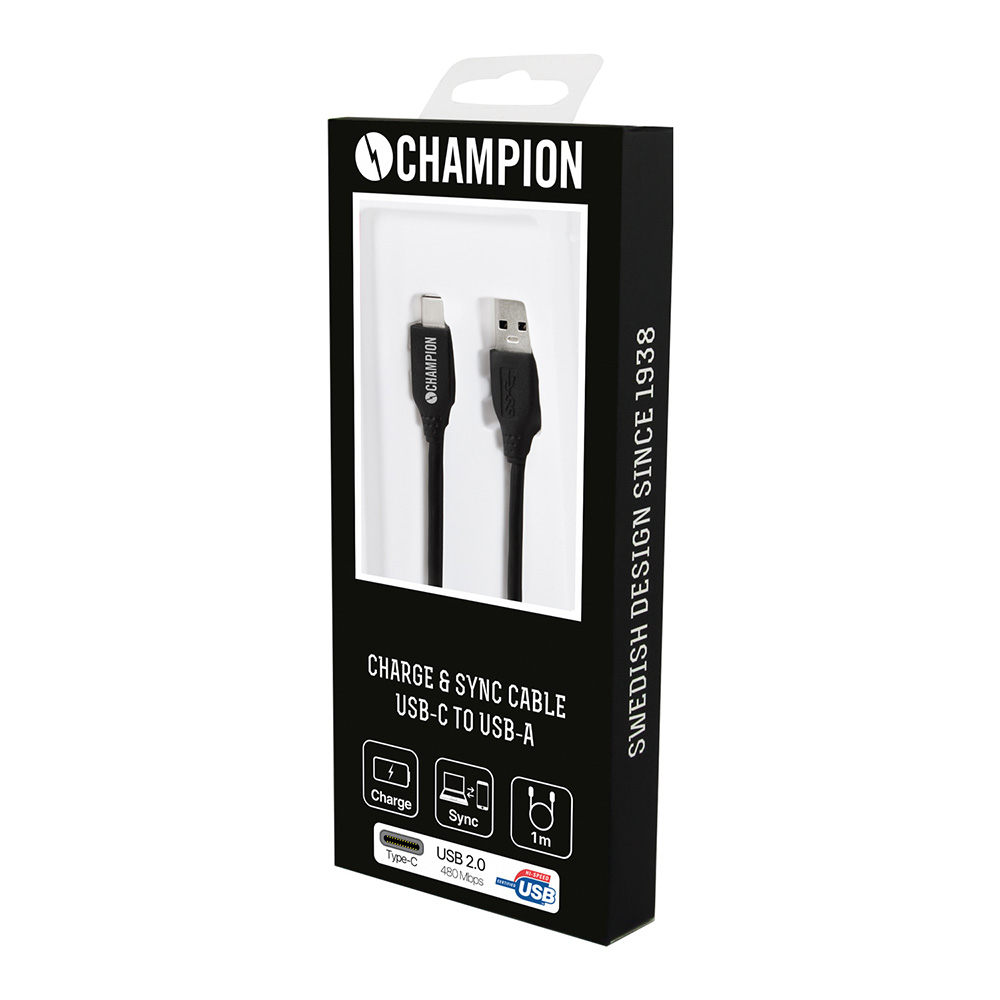 Champion
Champion USB 2.0 C till A, 1m