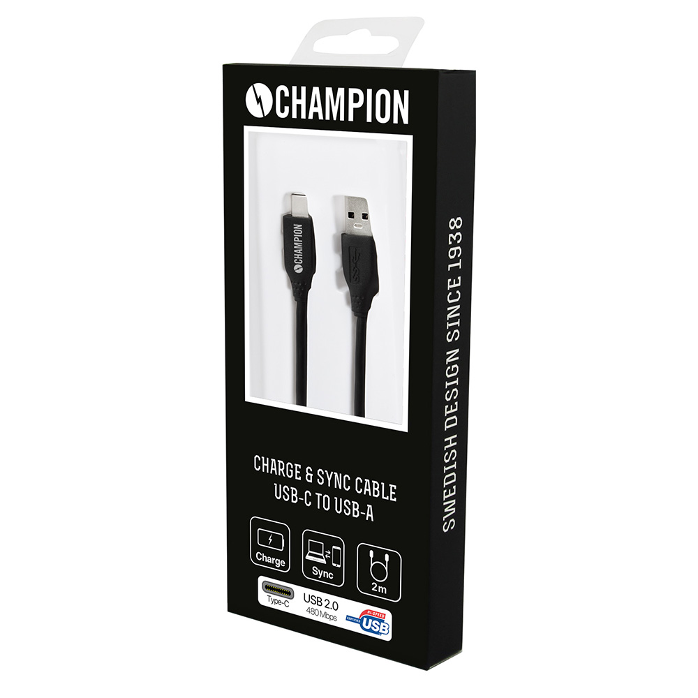 Champion
Champion USB 2.0 C till A, 2m