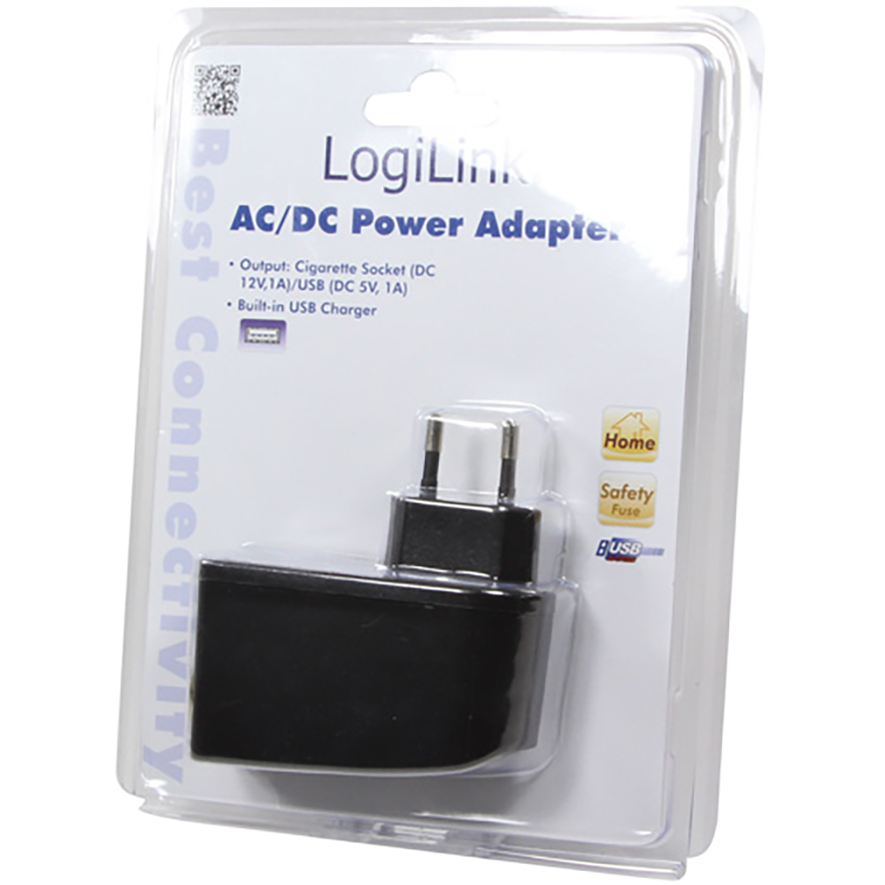 LogiLink
LogiLink 230V -> Cigguttag+USB-port 1A