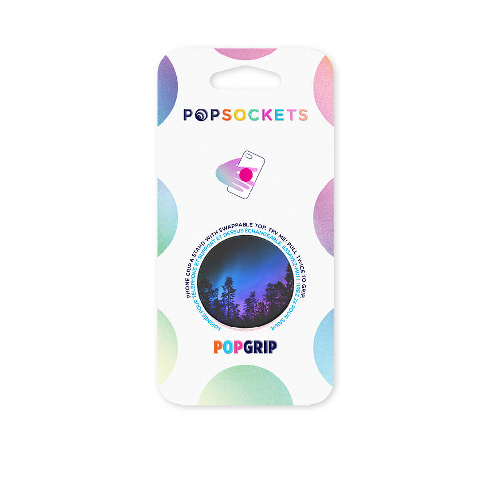 PopSockets - POPSOCKETS Aurora Woods Avtagbart Grip med Ställfunktion