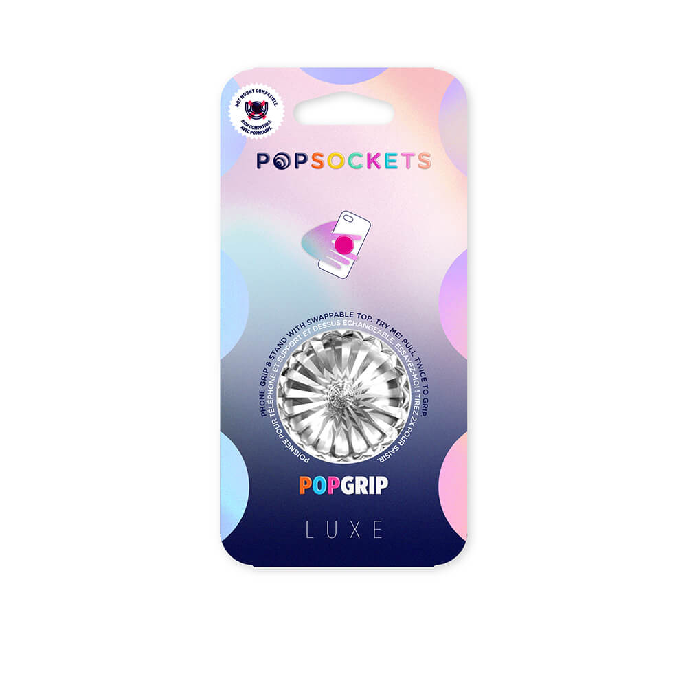 PopSockets - POPSOCKETS Deco Clear Avtagbart Grip med Ställfunktion LUXE