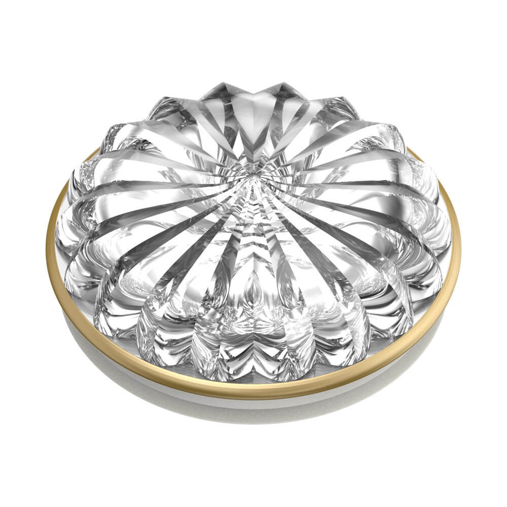 PopSockets - POPSOCKETS Deco Clear Avtagbart Grip med Ställfunktion LUXE
