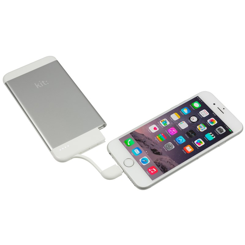 UTGÅTT
KIT Powerbank 4100mAh MFI Lightning 2,1A - Silver