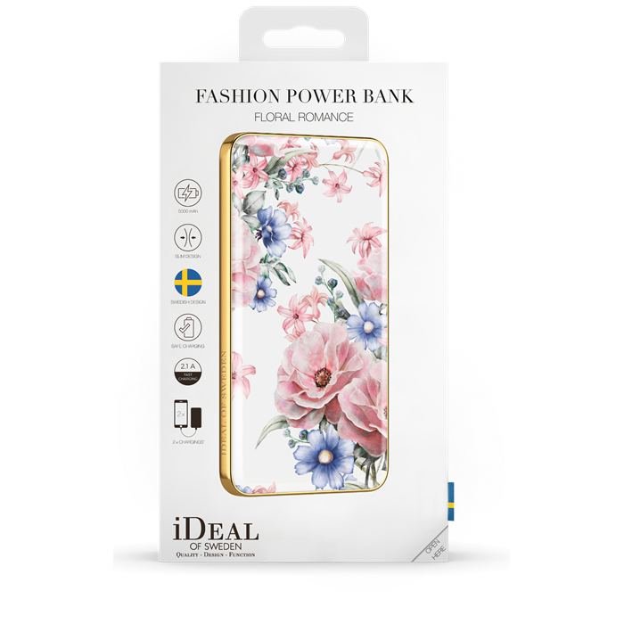 UTGÅTT
iDeal Fashion Powerbank 5000mAh - Floral Romance