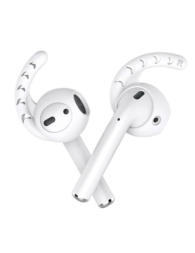 A-One Brand - Silikon Earhooks till Apple AirPods - Vit