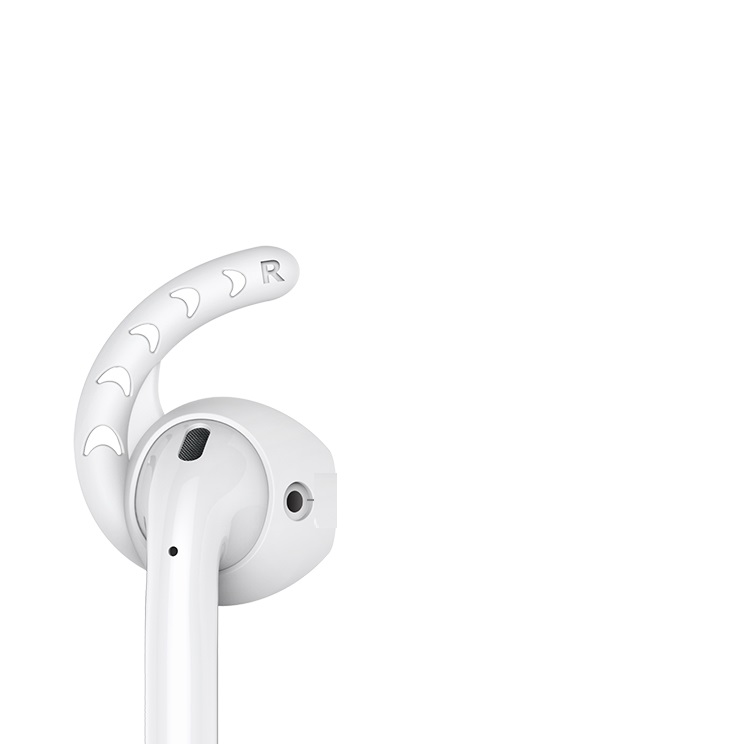 A-One Brand - Silikon Earhooks till Apple AirPods - Vit