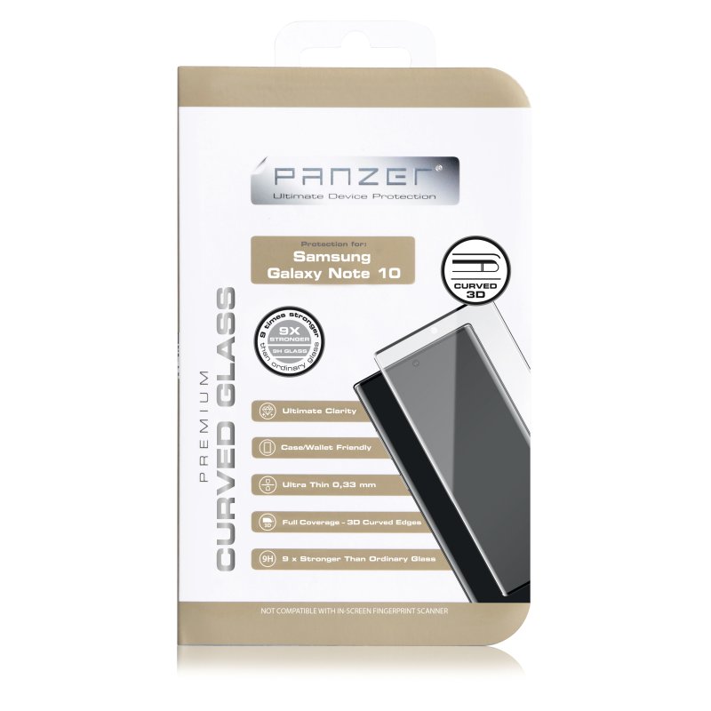 Panzer
Panzer Curved Glass till Samsung Galaxy Note 10 - Svart