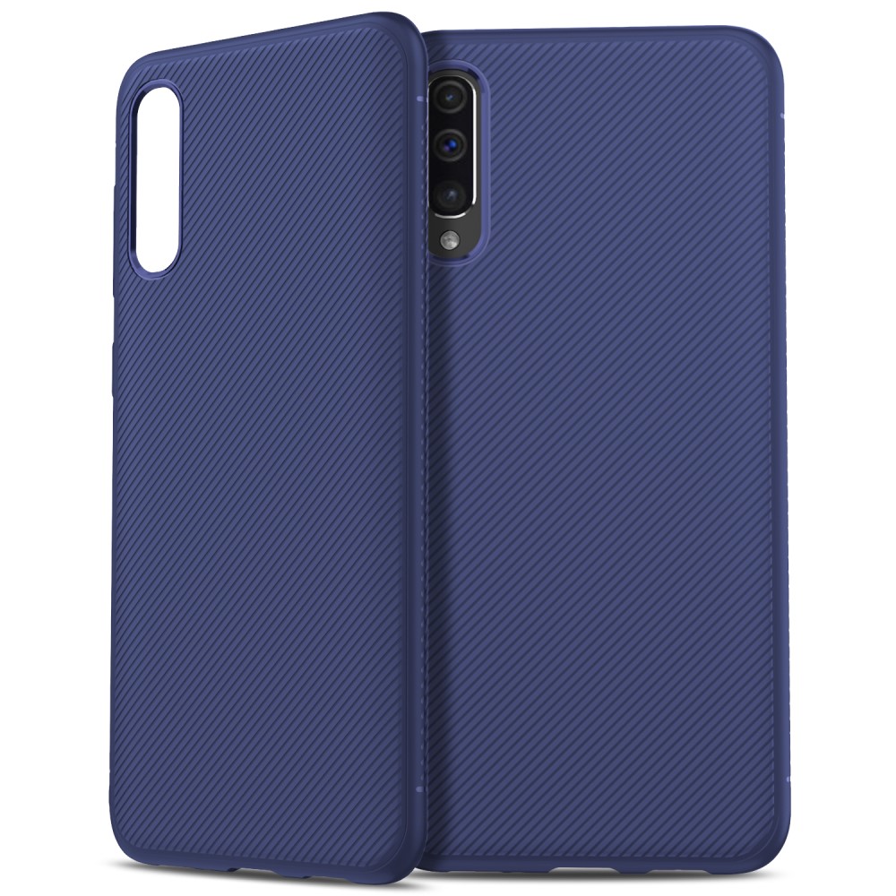OEM
Twill Texture Flexicase Skal till Samsung Galaxy A50 - Blå